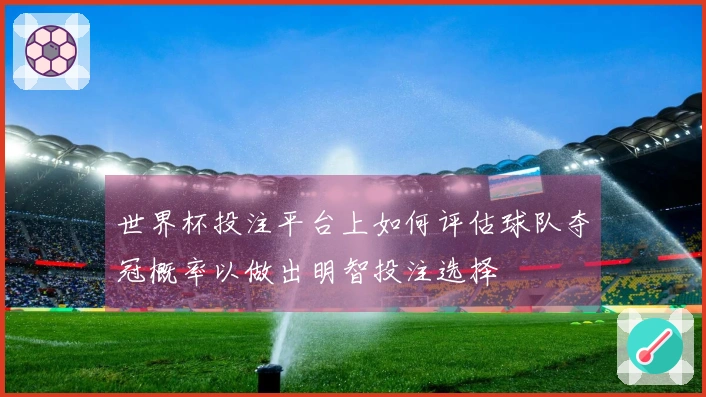 世界杯投注平台上如何评估球队夺冠概率以做出明智投注选择