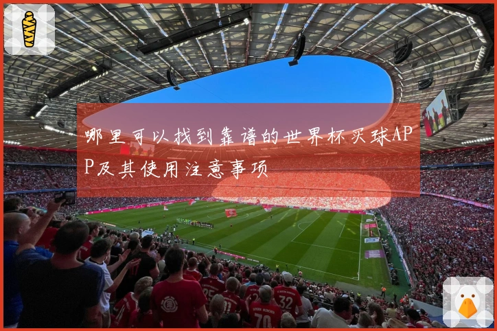 哪里可以找到靠谱的世界杯买球APP及其使用注意事项